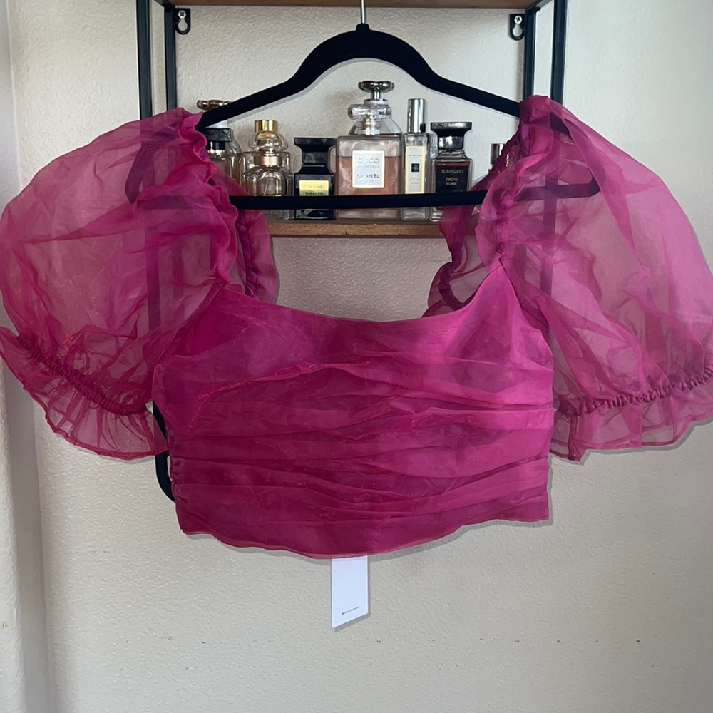 lovers & friends crop blouse